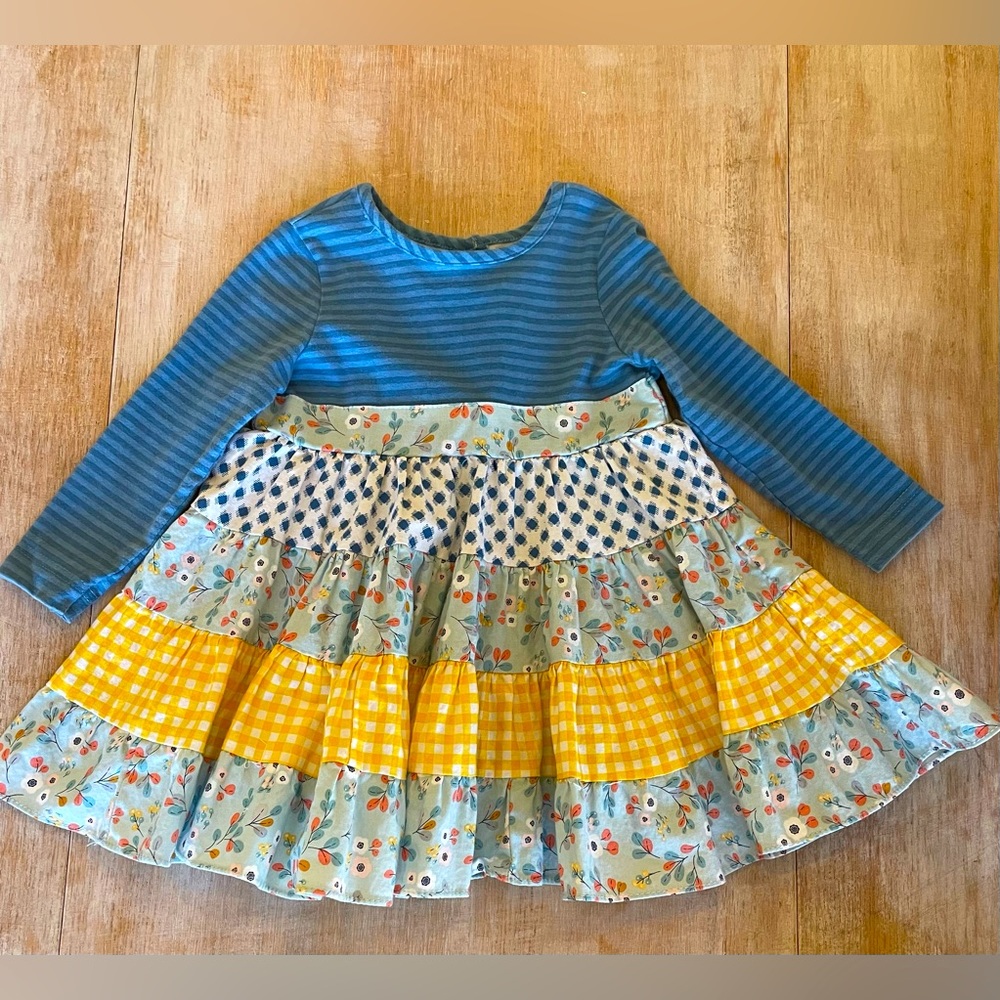 Ricrac & Ruffles floral springtime dress